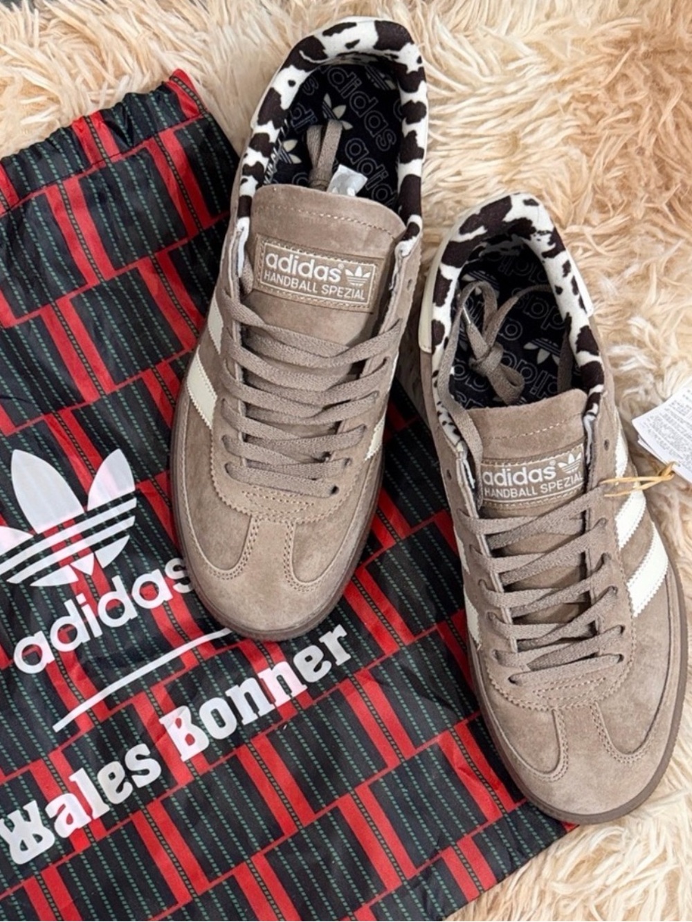 Adidas Handball Spezial Brown Cow Print JR5007 Size 6